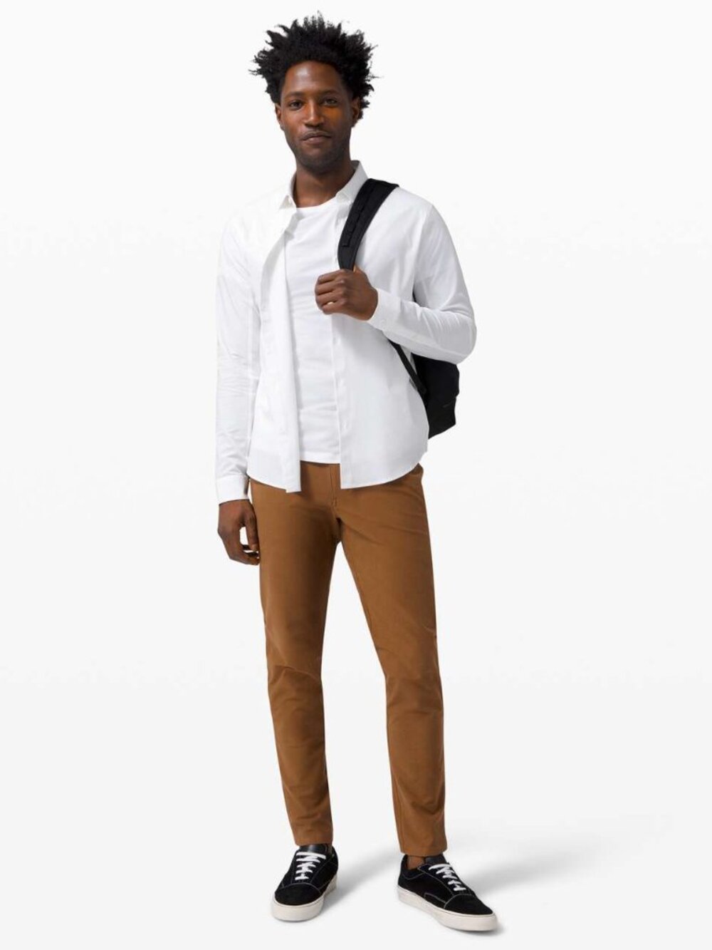 Lululemon ABC Slim-Fit 5 Pocket Utility Workwear Pants in Burnt Caramel (SZ 34)